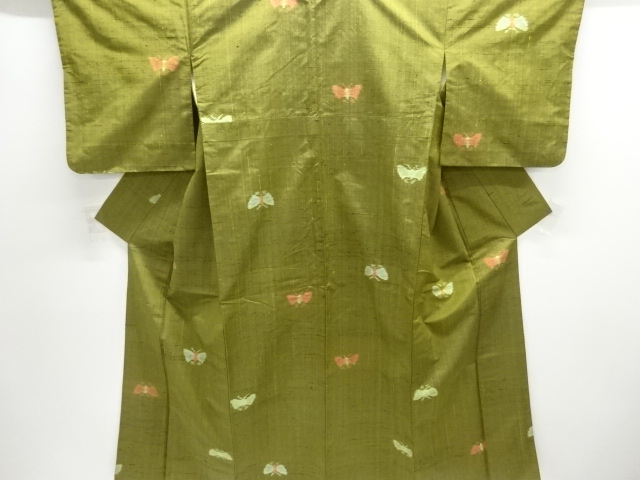 JAPANESE KIMONO / FUSHI TSUMUGI / WOVEN BUTTERFLY